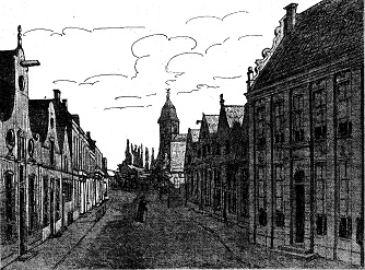 Langestraat Enschede 1840