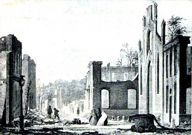 De RC kerk van Enschede na de brand